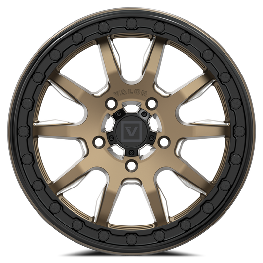 V15 BEADLOCK 15X7 +45MM 5X114.3 SATIN BRONZE MILLED