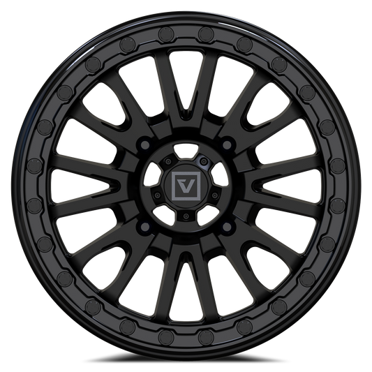 V16 BEADLOCK 15X8 -12MM 4X137 SATIN BLACK