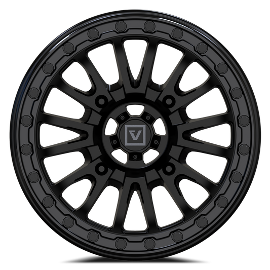 V16 BEADLOCK 15X8 -12MM 4X156 SATIN BLACK