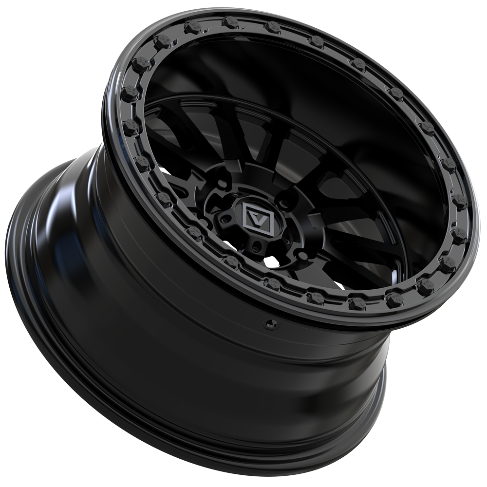 V16 BEADLOCK 15X8 -12MM 5X114.3 SATIN BLACK