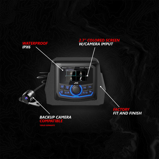 2017-2026 Can-Am® X3, Phase-5 V-Spec 6-Speaker 1650watt System w/JVC