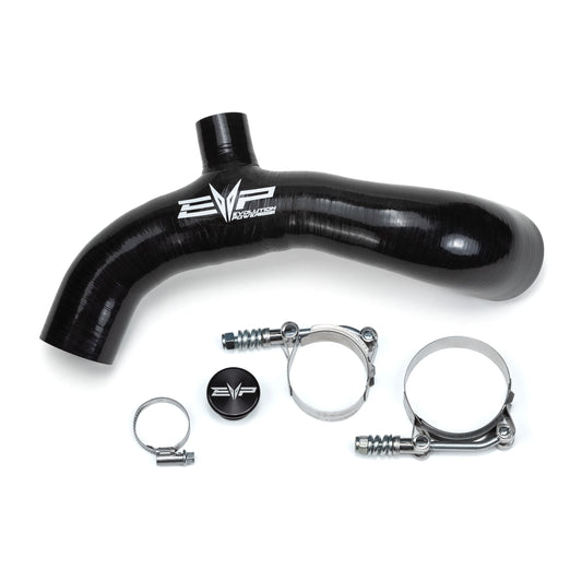 EVP five-ply silicone charge tube for 2018+ Can-Am Maverick X3 Turbo base (no intercooler) - Black
