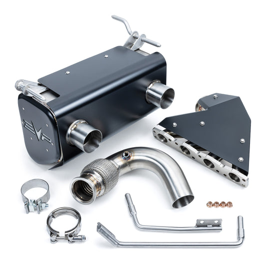 Evolution Powersports - EVP Magnum Exhaust Systems for Kawasaki Teryx H2 - EVP Magnum Twin Exit Muffler Only (use OEM Header)