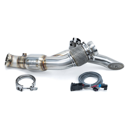 EVP Shocker side-dump down pipe with Bullet Muffler for Can-Am Maverick R