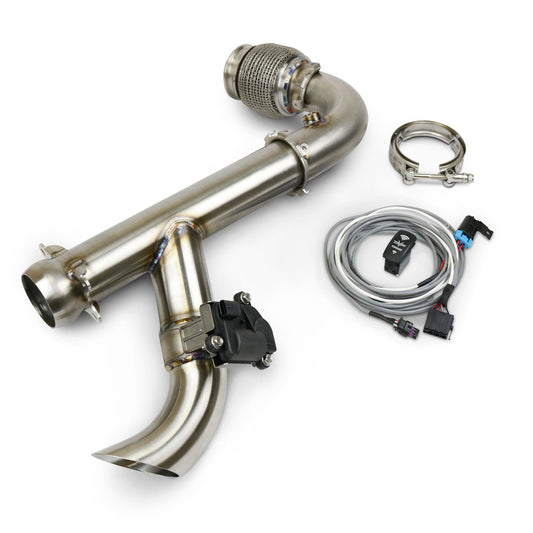 EVP SHOCKER Electric Side Dump Race Bypass Pipe for Can-Am Maverick X3