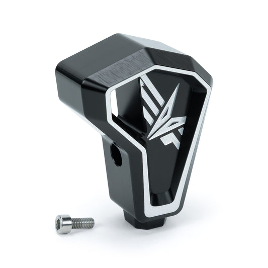 EVP billet aluminum shift knob, satin black anodized, CNC EVP logo for Kawasaki Teryx H2