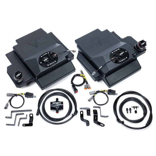 EVP auxiliary fuel tank kit for Can-Am Maverick R under-seat installation