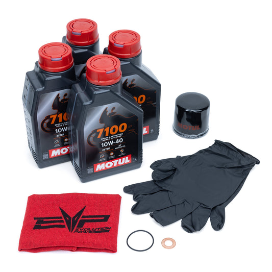 EVP Motul oil change kit for Kawasaki Teryx H2 — 10W-40 7100 or 300V options