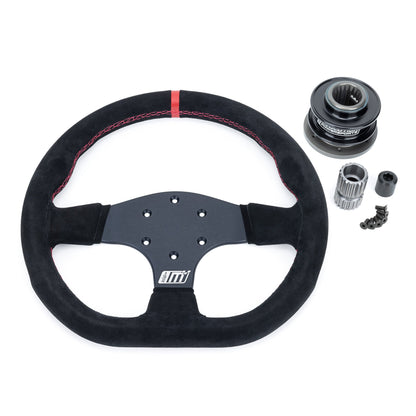 EVP.MOde Italian suede-wrapped steering wheel for Polaris RZR, General & Ranger