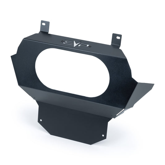 EVP Rear Exhaust Fascia for 2024 Can-Am Maverick R, black powder-coated aluminum