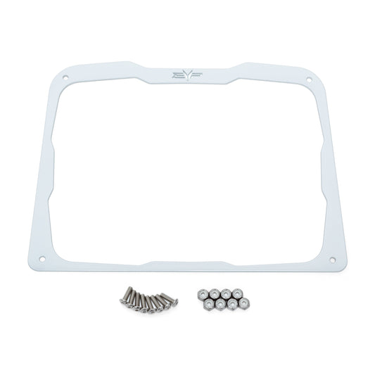 EVP Gauge Bezel for Polaris RZR 200 — White Lightning anodized aluminum