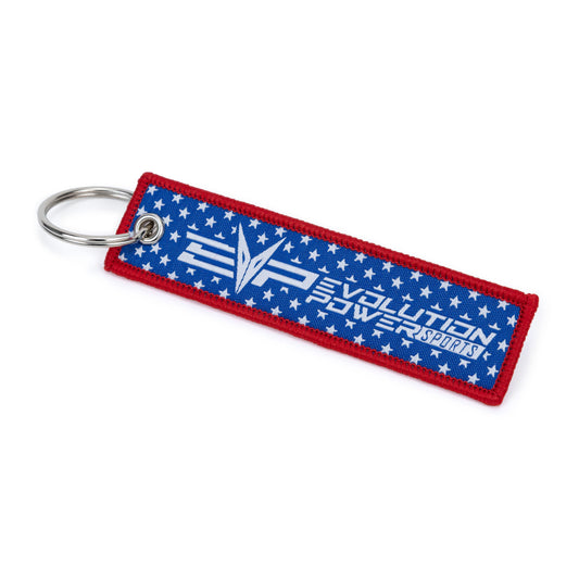 EVP Keychain in Black or Red White & Blue