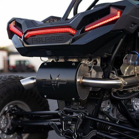 Polaris RZR XP Turbo/S Magnum side-exit exhaust by Evolution Powersports
