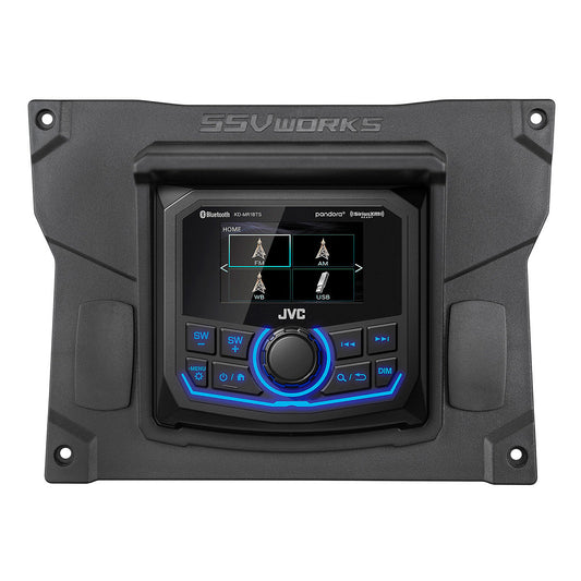2020-2026 Kawasaki Teryx KRX1000 Dash Mount w/JVC KD-MR305BTS Mult-Media Receiver