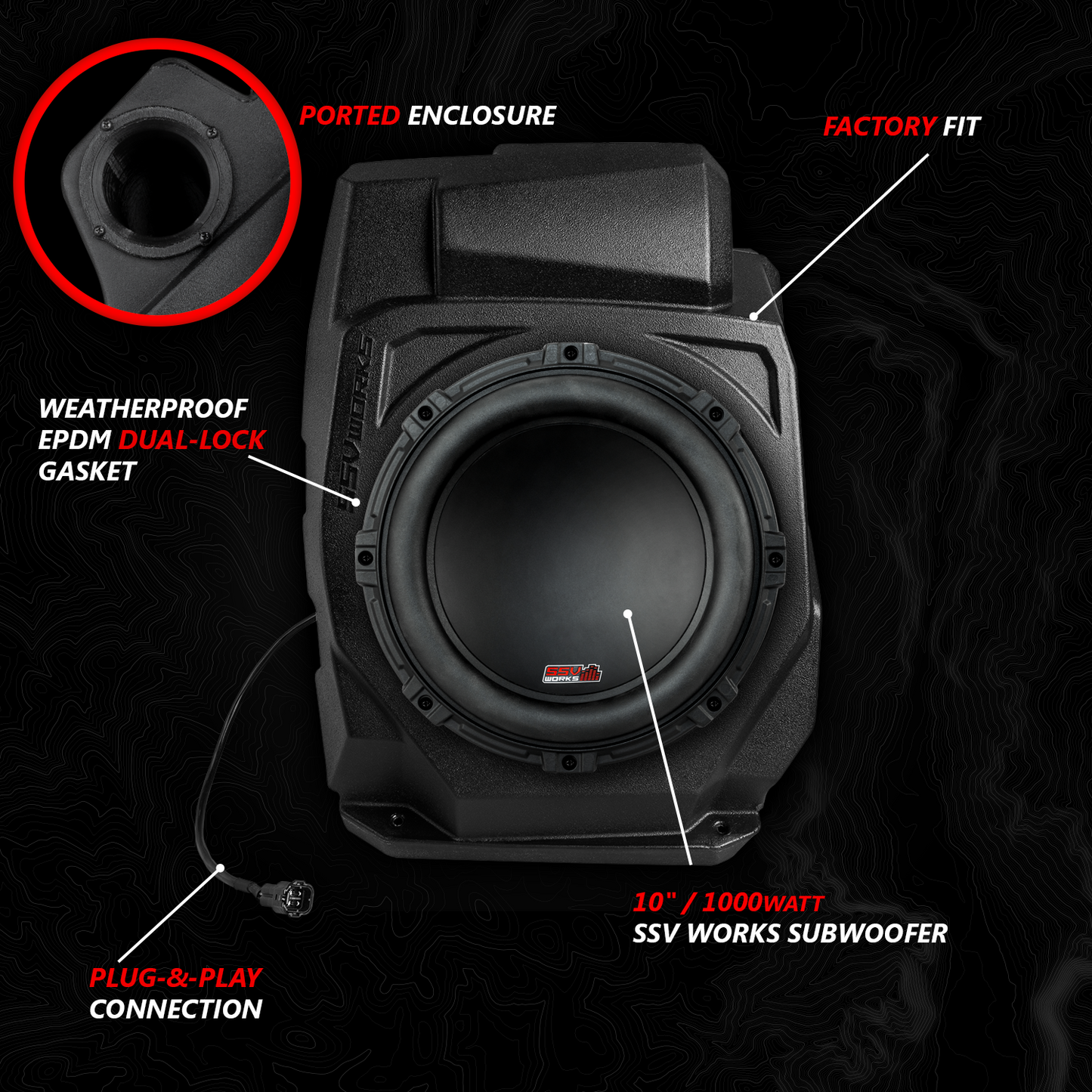 2020-2024 Polaris® RZR PRO Series Phase-5 V-Spec 5-Speaker 1400watt System w/JVC