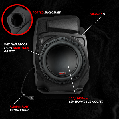 2020-2024 Polaris® RZR PRO Series Phase-5 V-Spec 5-Speaker 1400watt System w/JVC