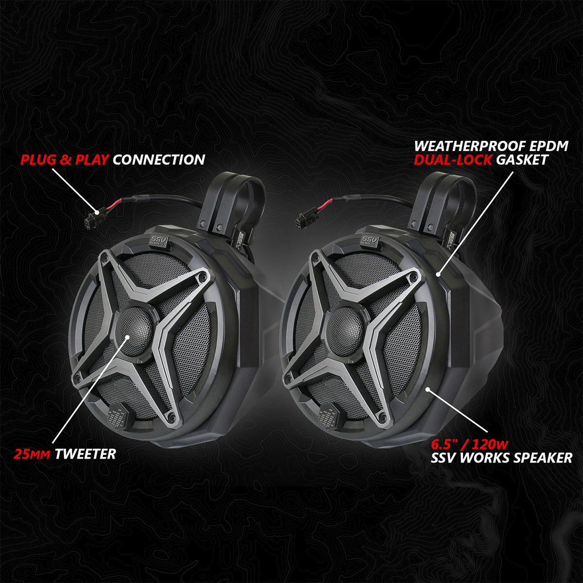 2020-2024 Polaris® RZR PRO Series Phase-2 A-Spec 4-Speaker 200watt System w/JVC