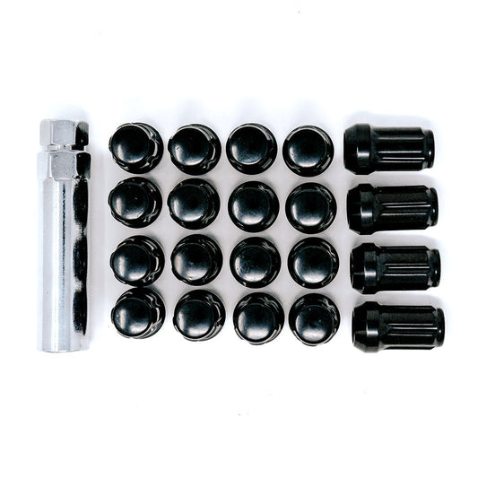 12X1.50 SPLINE 4/5 LUG KIT 1.38" BLACK