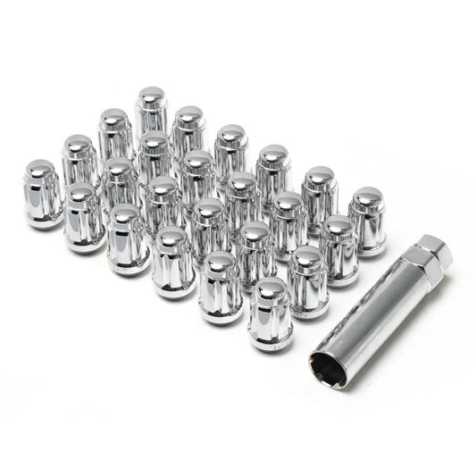 12X1.50 SPLINE 6 LUG KIT 1.38" CHROME
