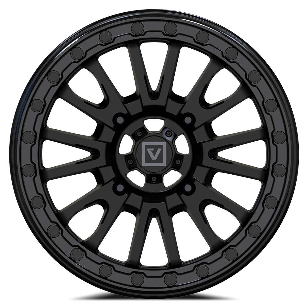 V16 BEADLOCK 15X8 -12MM 4X137 SATIN BLACK