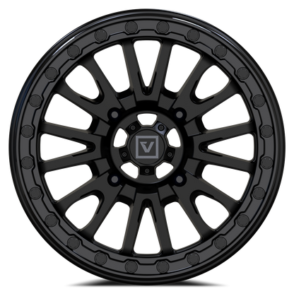 V16 BEADLOCK 15X8 -12MM 4X137 SATIN BLACK