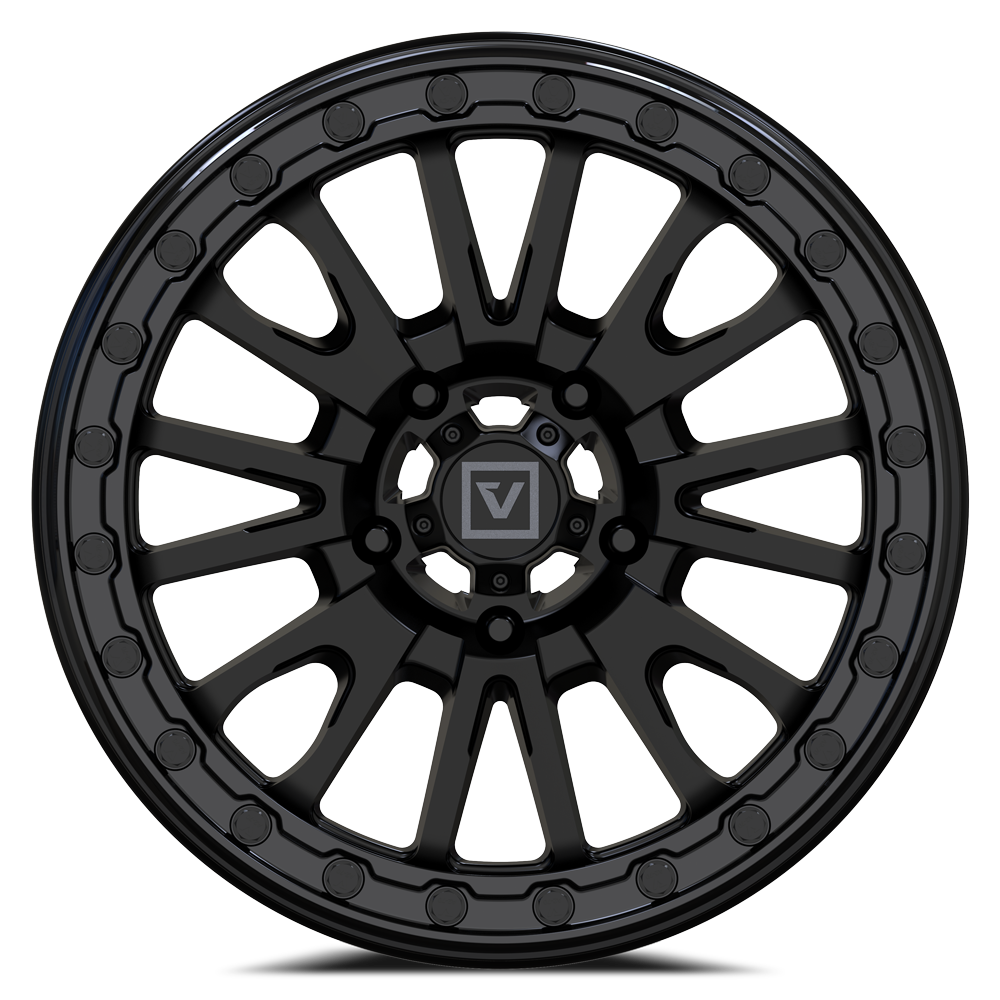 V16 BEADLOCK 15X8 -12MM 5X114.3 SATIN BLACK