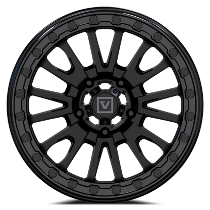 V16 BEADLOCK 15X8 -12MM 5X114.3 SATIN BLACK