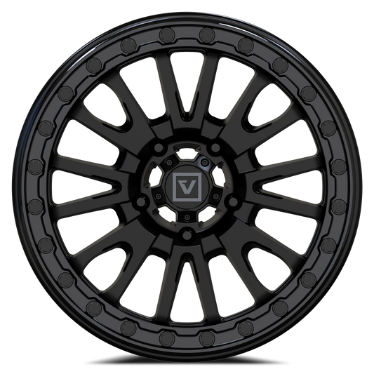 V16 BEADLOCK 15X8 -12MM 5X114.3 SATIN BLACK