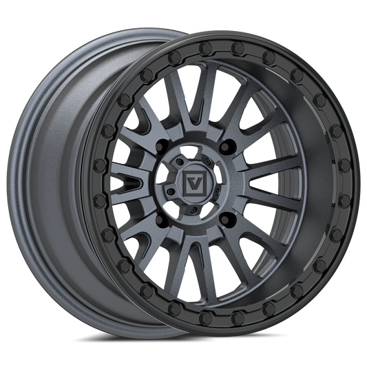 V16 BEADLOCK 15X8 -12MM 4X137 SATIN GUNMETAL