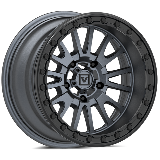 V16 BEADLOCK 15X8 -12MM 5X114.3 SATIN GUNMETAL