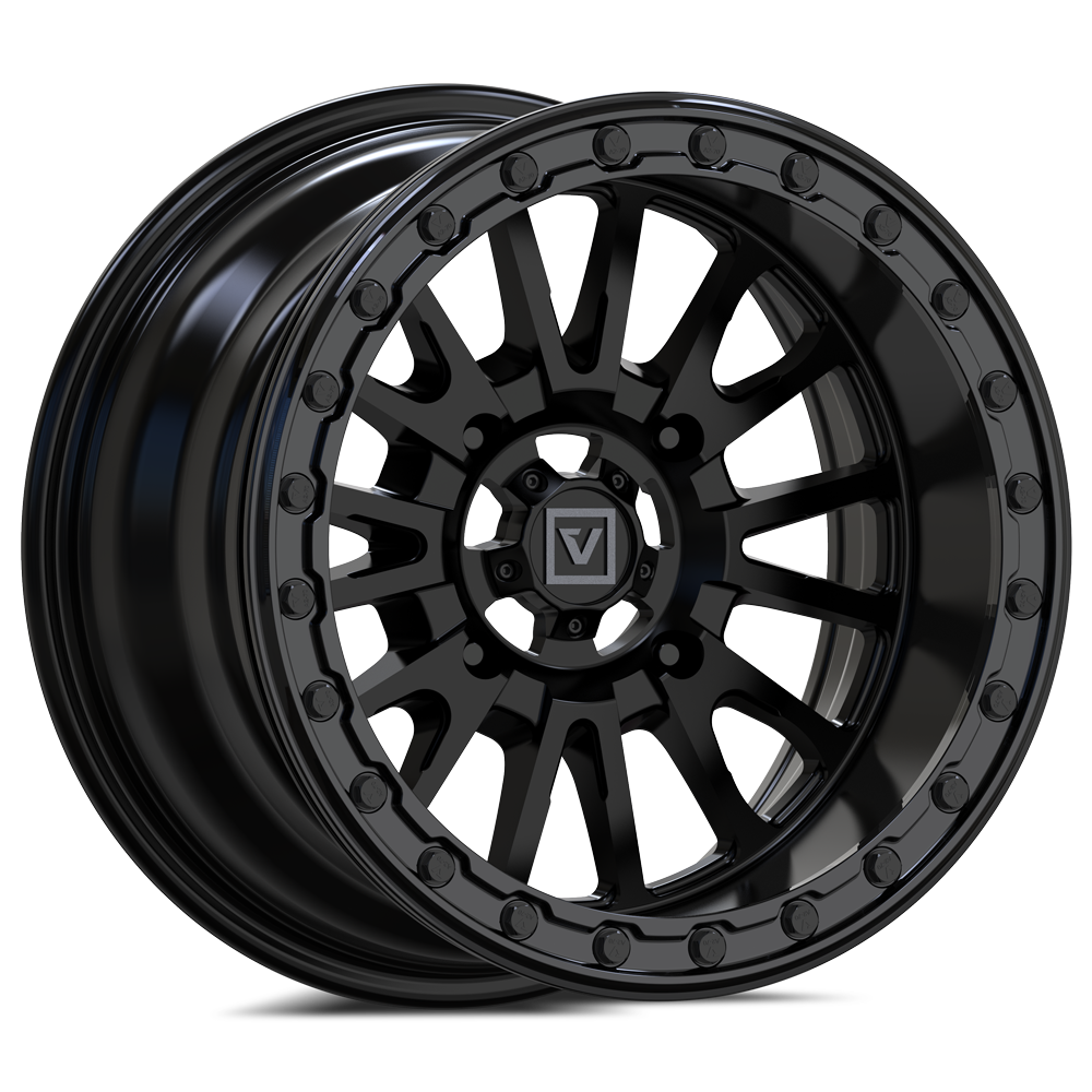 V16 BEADLOCK 15X8 -12MM 4X137 SATIN BLACK