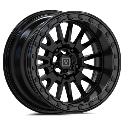 V16 BEADLOCK 15X8 -12MM 5X114.3 SATIN BLACK
