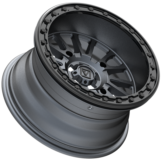 V16 BEADLOCK 15X8 -12MM 4X156 SATIN GUNMETAL
