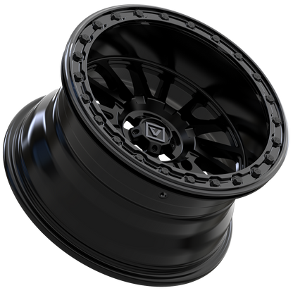 V16 BEADLOCK 15X8 -12MM 4X137 SATIN BLACK