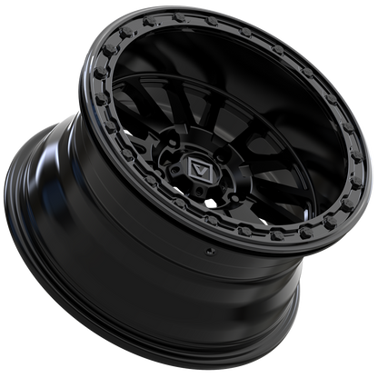 V16 BEADLOCK 15X8 -12MM 5X114.3 SATIN BLACK