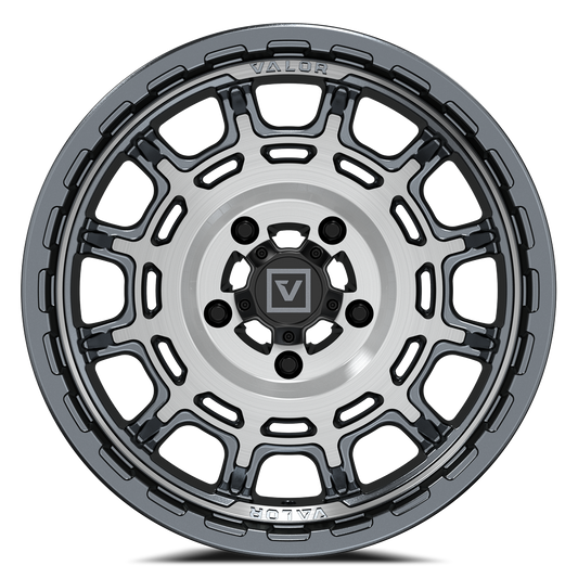 V17 15X8 +10MM 5X114.3 BRUSHED GUNMETAL