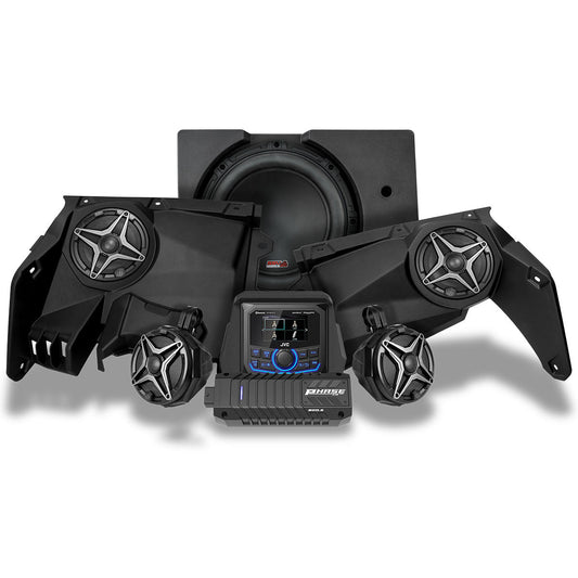 2017-2025 Can-Am® X3, Phase-4 A-Spec 5-Speaker 800watt System w/JVC