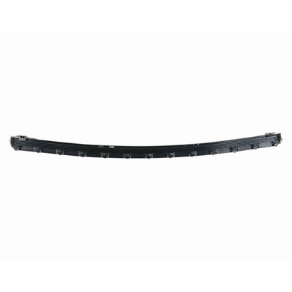 studio shot of a 30 inch curved led light bar in amber