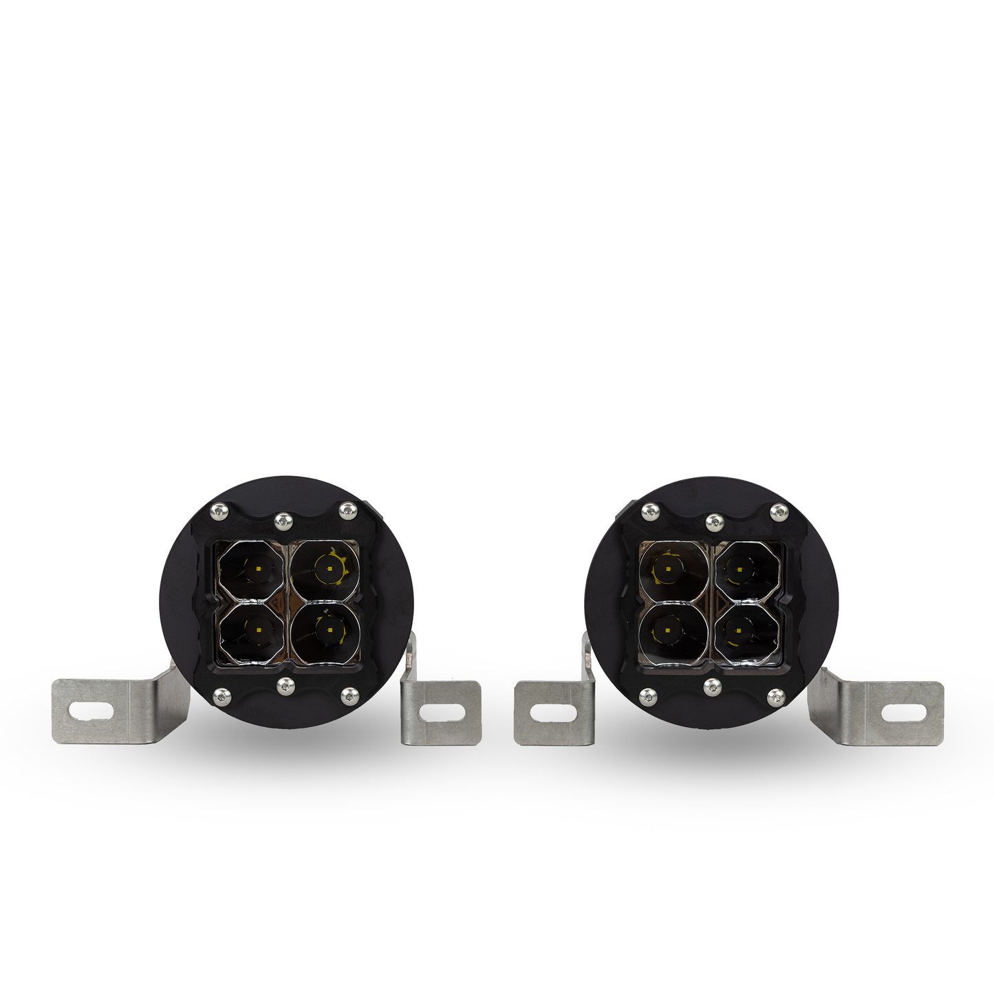 heretic quattro led fog light kit for jeep rubicon in