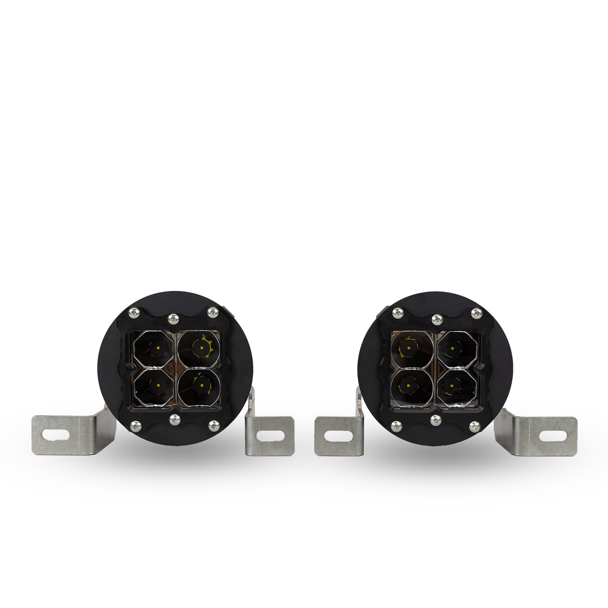 heretic quattro led fog light kit for jeep rubicon in