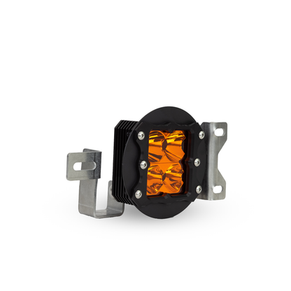 heretic quattro led fog light kit for jeep rubicon in amber